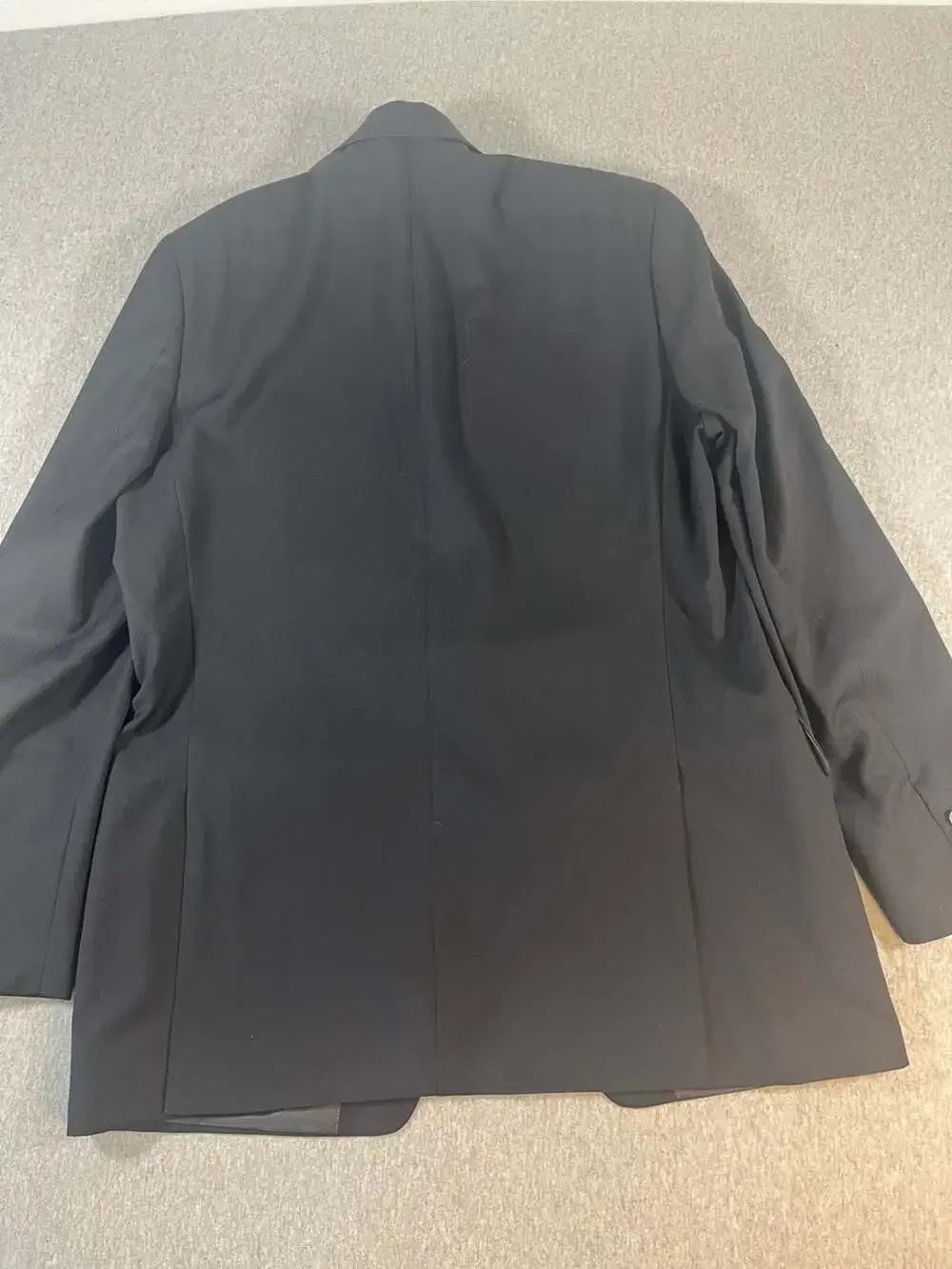 Alfani Men's Slim Fit Two-Button Suit Jacket in Black Striped Men’s 44L